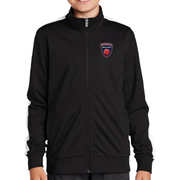 Norcal Elite Youth Tricot Sleeve Stripe Track Jacket Thumbnail